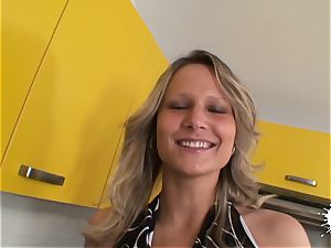 internal rectal creaming for horny ash-blonde