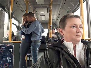 Lindsey Olsen humps her boy on a public bus