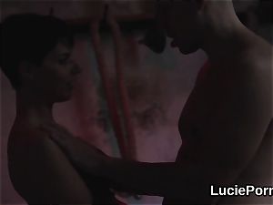 first-timer lesbian nymphs get their mild slits licked and boned