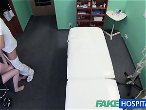 FakeHospital lovely redhead rides doc for cash